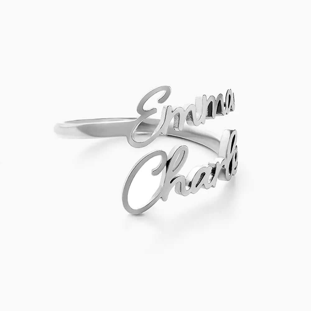 Personalised Two or Three Name Ring