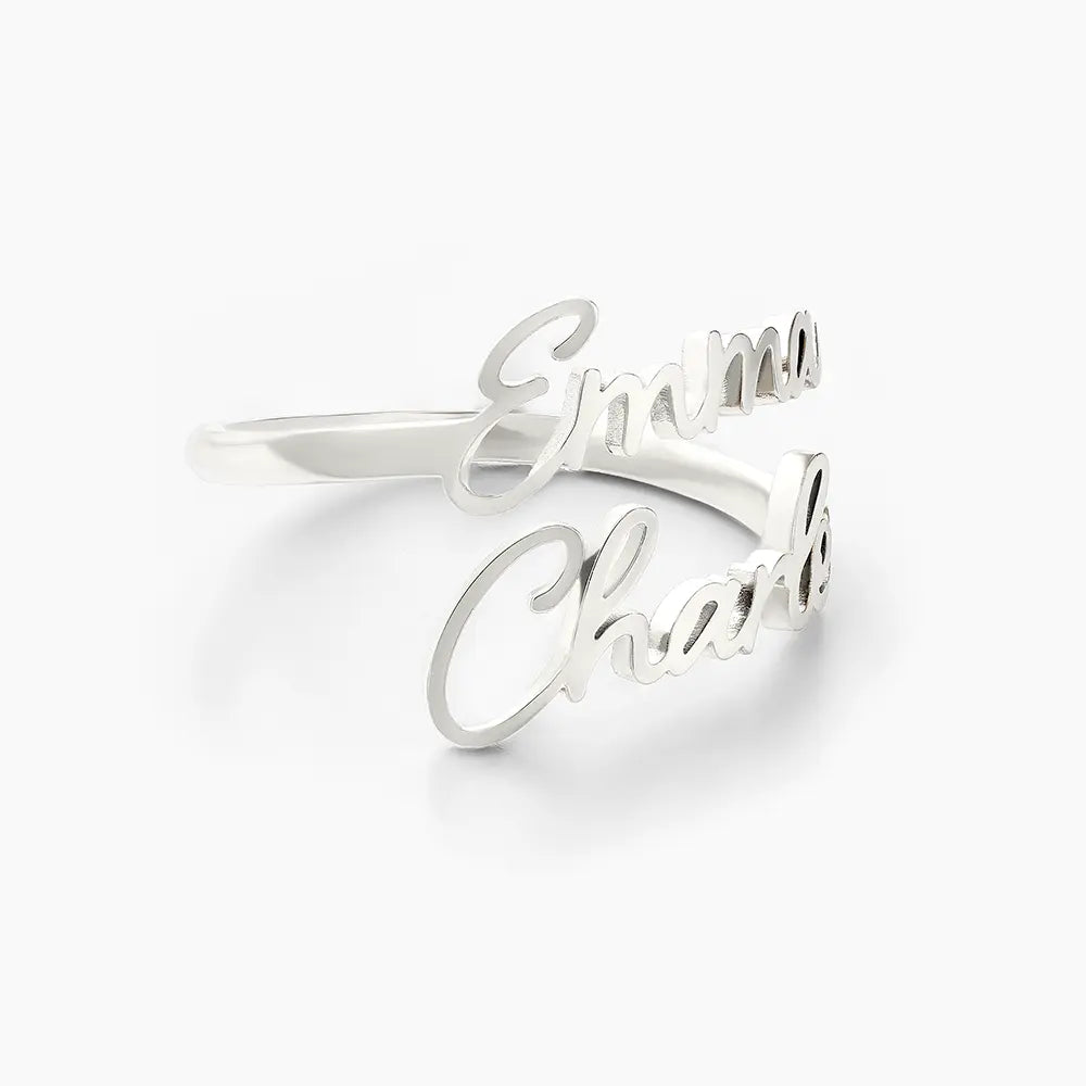 Personalised Two or Three Name Ring