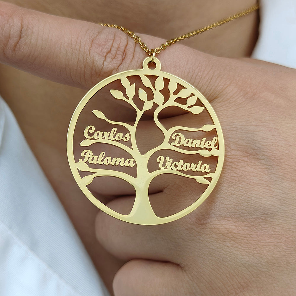 Tree of Life Necklace - Up to 13 names